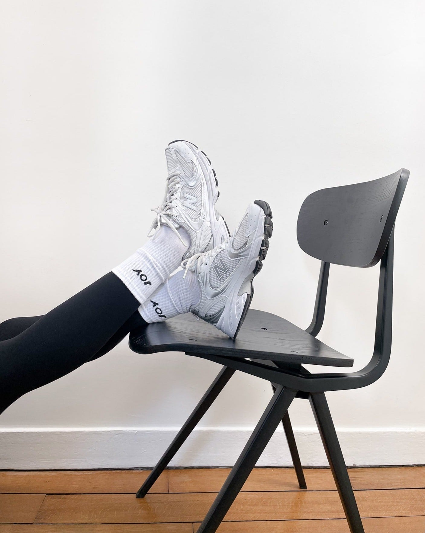 Chaussette JOY - Blanc - Joy Studio - Premium Sportswear